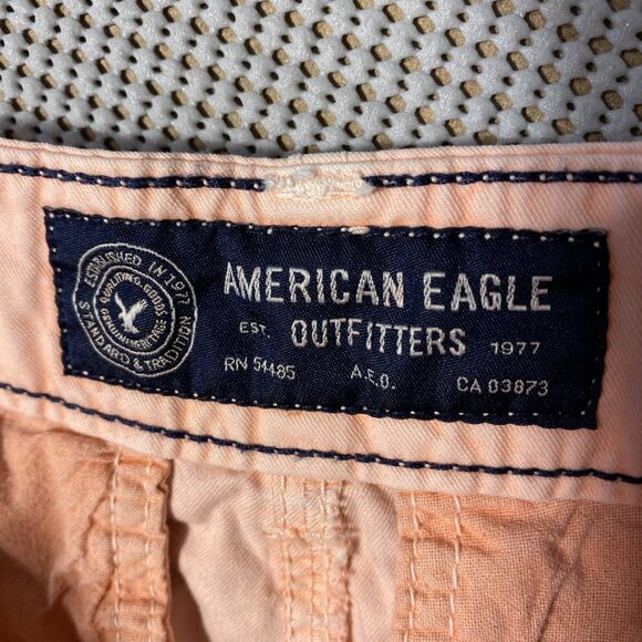 American Eagle Outfitters Prep Shorts Womens‎ Size 26 Orange Bermuda - Picture 3 of 6